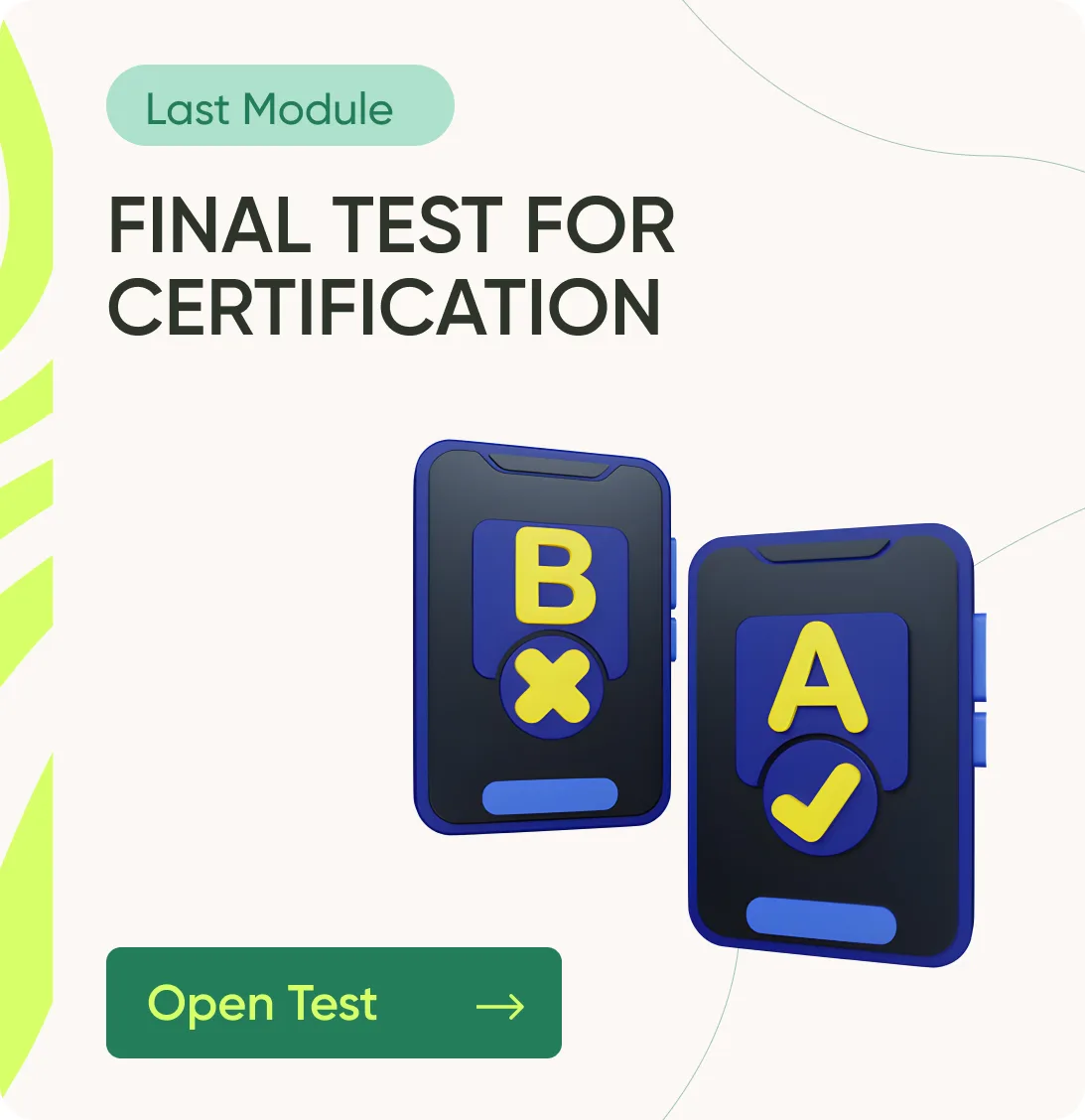 Final test for certification